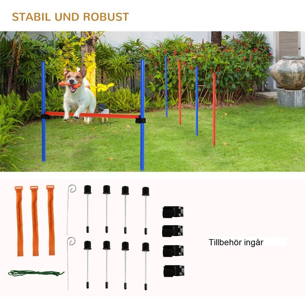 Dog Agility Training Set – Hinderbana, Slalom och Hoop Hoop