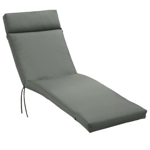 Mörkgrå Patio Lounger Cushion – Överdimensionerad komfort för utomhusstolar