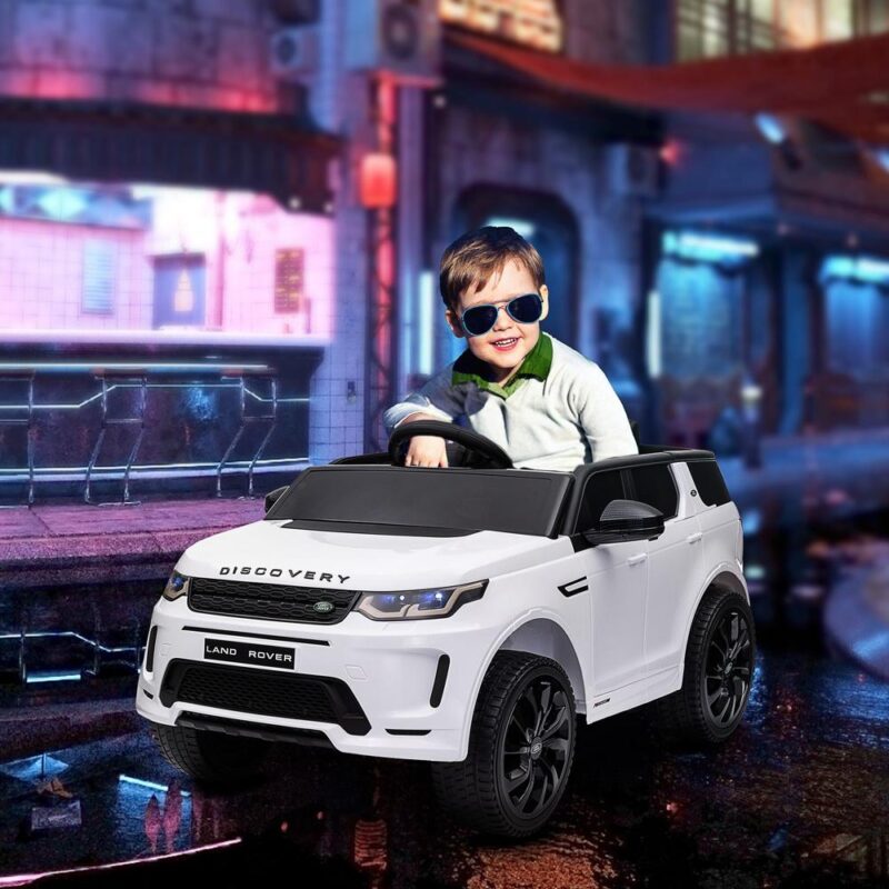 12V licensierad Land Rover Kids elbil med fjärrkontroll och musik