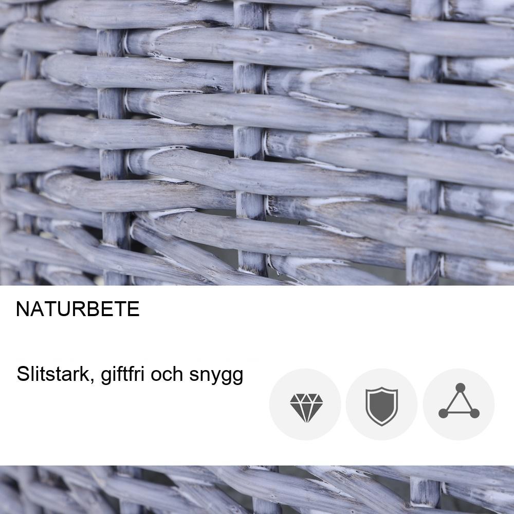 Natural Willow Cat House Basket – Mysig plyschgrotta med säkerhetsdörr