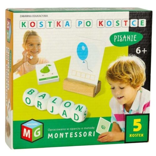 Montessori Cube av Cube Writing Pedagogisk leksak för barn från 5+