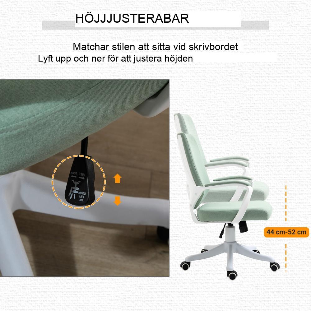 Ergonomisk kontorsstol med vippfunktion och justerbar höjd