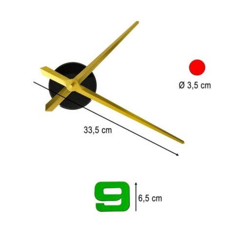 Färgglad sifferväggklocka – stor modern dekorativ klocka (80-90 cm)