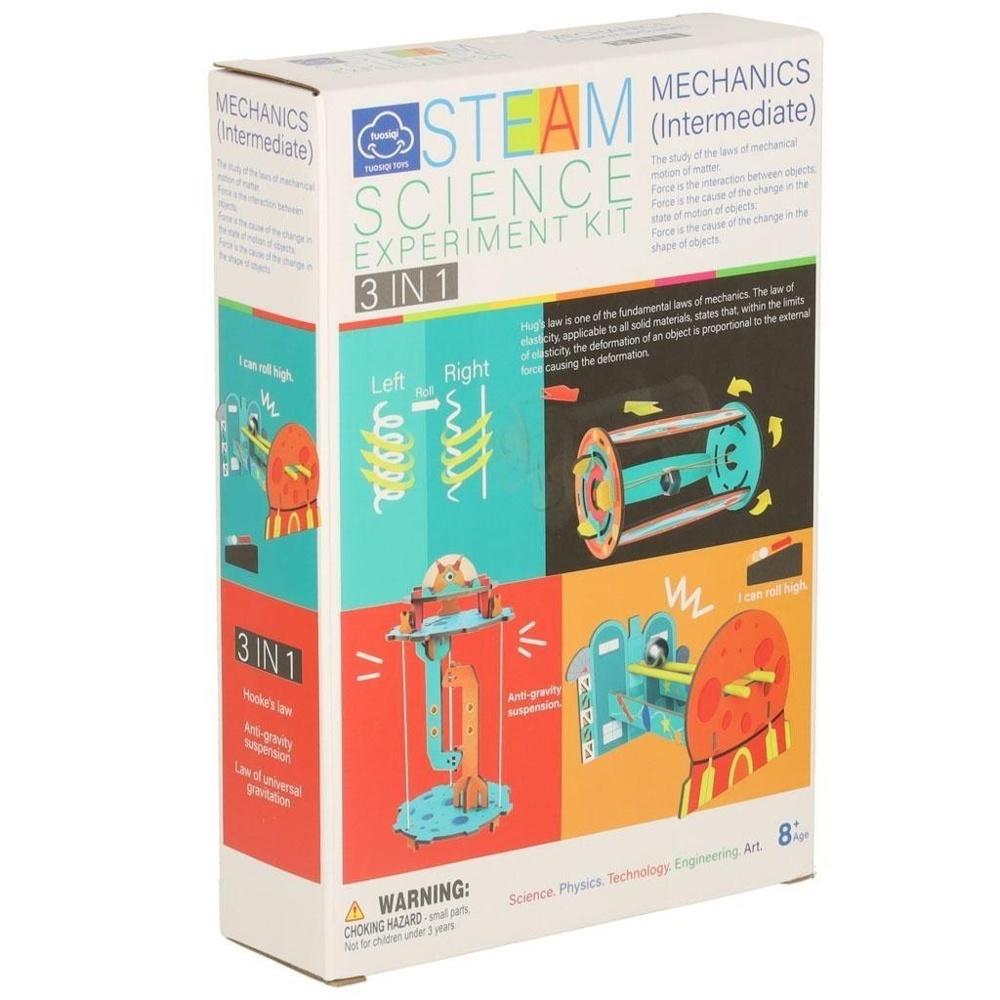 3-i-1 STEM Mechanics DIY Science Experiment Kit för barn i åldrarna 8+