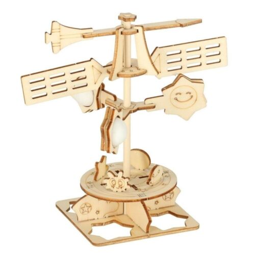 3D Wooden Wind Vane Science Kit för barn – STEM Learning and Educational Toy 8+