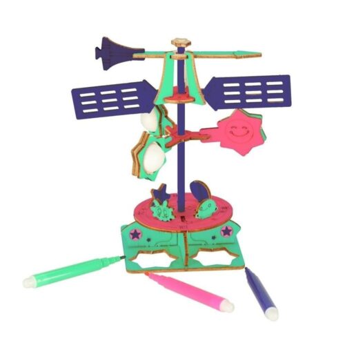 3D Wooden Wind Vane Science Kit för barn – STEM Learning and Educational Toy 8+