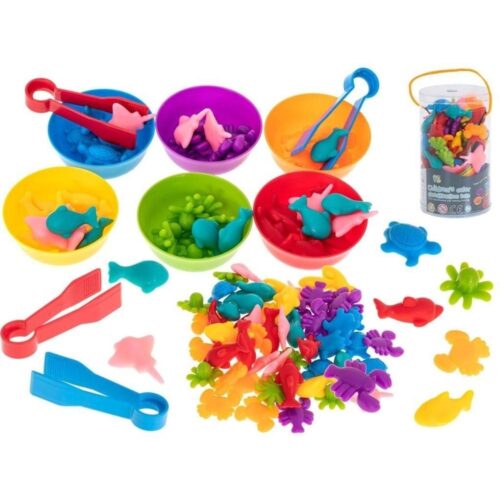 Marine Animals Counting Toys Montessori utbildningsset för småbarn