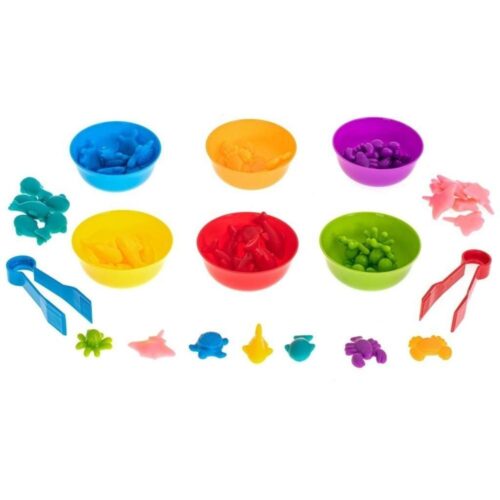 Marine Animals Counting Toys Montessori utbildningsset för småbarn