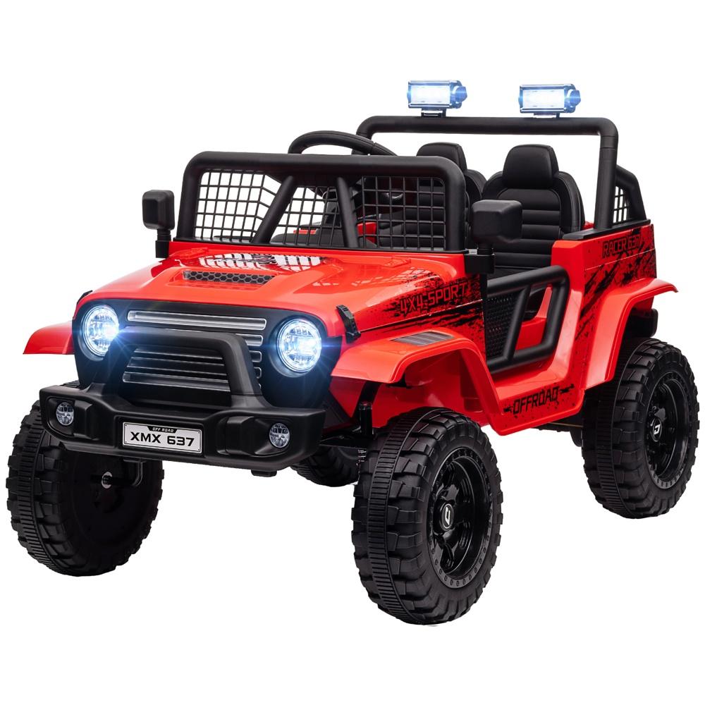 12V offroad-elbil för barn med fjärrkontroll, musik och belysning (3-6 år)