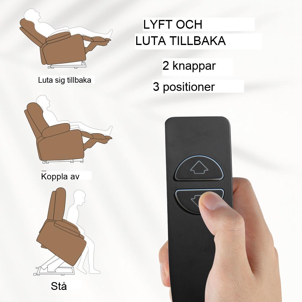 Ellift TV Fåtölj med massage och värme