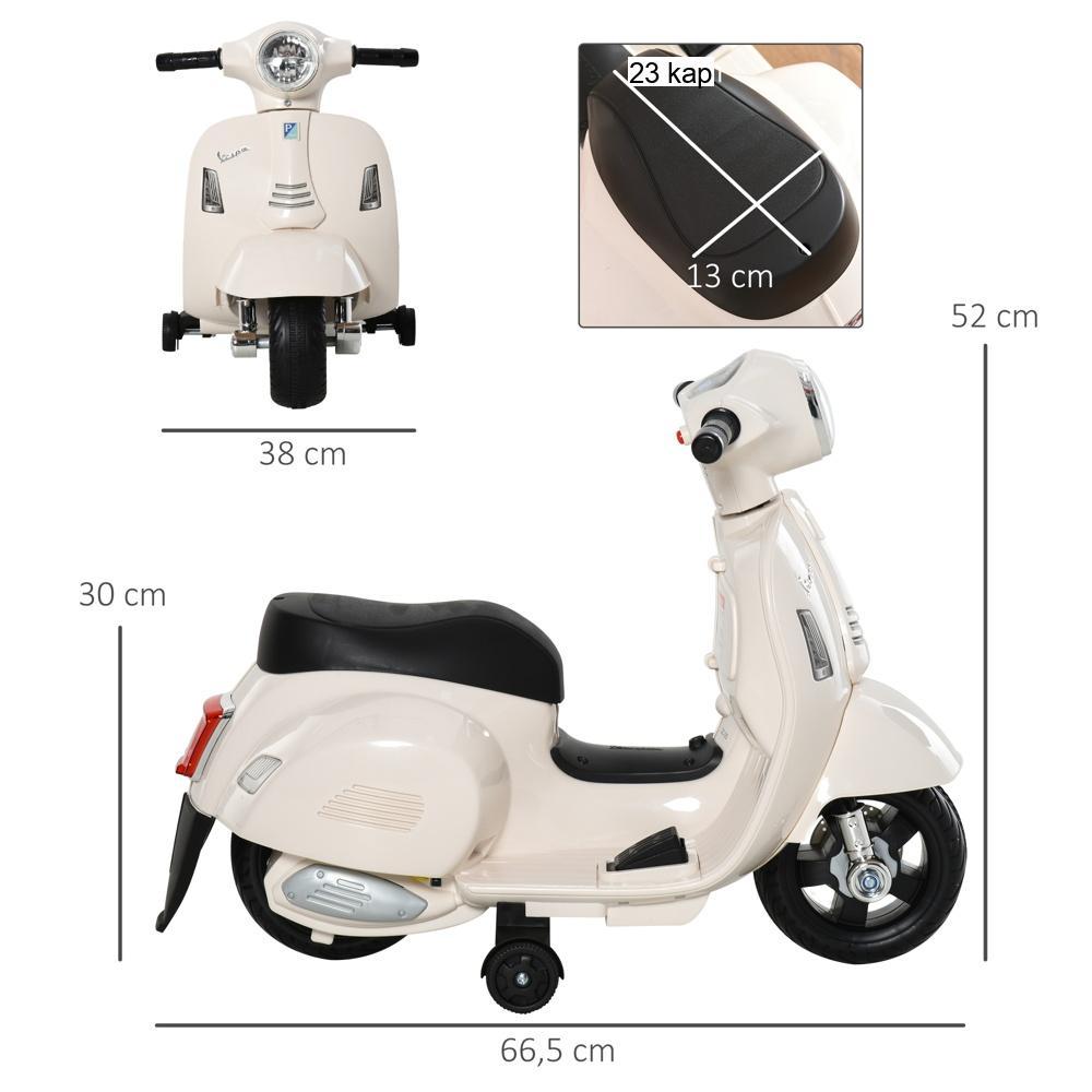 Officiellt licensierad Vespa Electric Kids Motorcykel, LED-ljus och ljud, åldrarna 18-36 månader