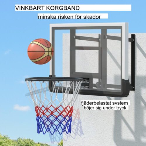 Justerbar höjd inomhus/utomhus basketbåge med ryggbräda