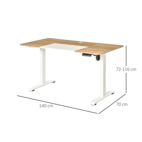 Elektriskt stående skrivbord | Höjdjusterbar med 4 förinställningar | Modern design