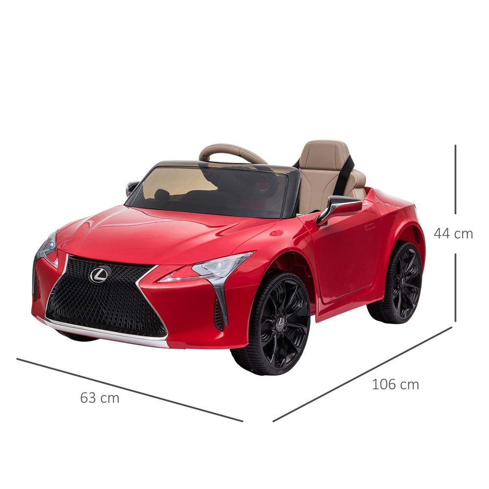 Officiellt licensierad Lexus LC500 barnelbil med fjärrkontroll och musik