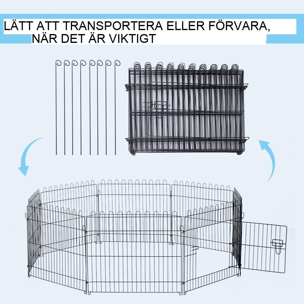 Flexibel valpstaket lekhage – 5 storlekar, säker och hållbar hundinhägnad