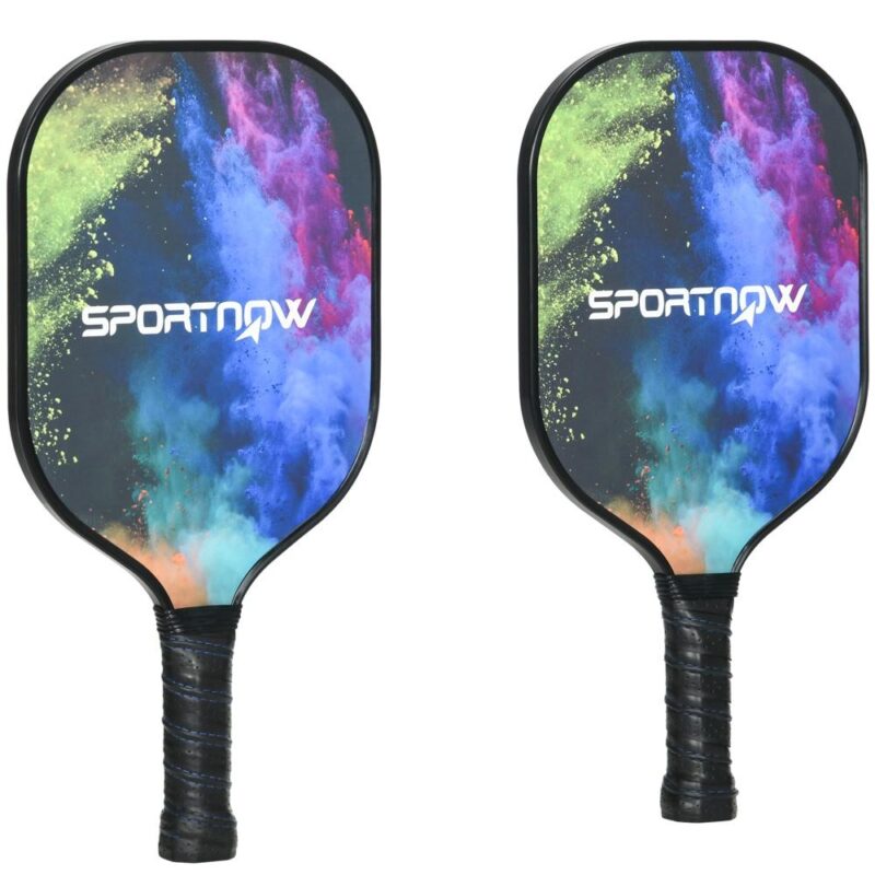 Glasfiber Pickleball Racket Set – 2 racketar, 4 bollar och väska för vuxna