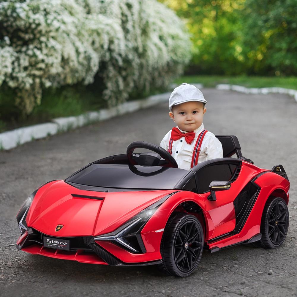 Lamborghini SIAN Electric Kids Ride On Car, Fjärrkontroll, Musik, 3-5km/h