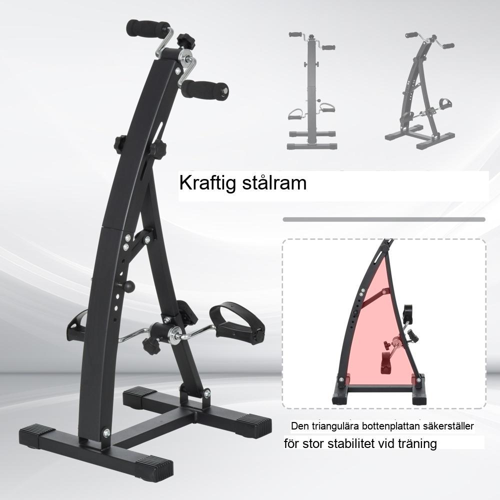 Motionscykeltränare i stål för seniorer – Justerbart motstånd och LCD-skärm