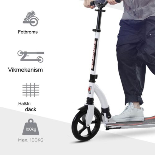 Sparksparkcykel i aluminium med justerbar höjd, stötdämpning, tonårs- och vuxenstorlek