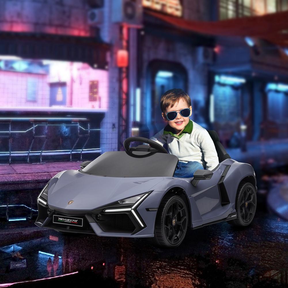 Licensierad Lamborghini elektrisk barnbil med fjärrkontroll, musik och belysning