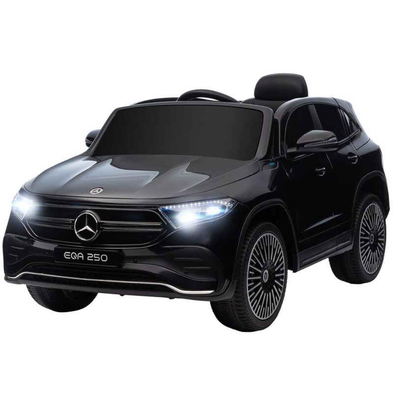 Licensierad Mercedes-Benz EQA Kids Elbil, Fjärrkontroll, MP3-spelare, Strålkastare, Ålder 3-8