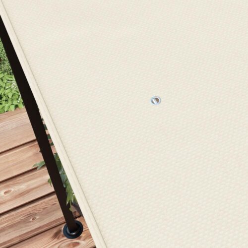 Beige ersättning pergola takkapell, UV-skydd, 3×2,5 m uteplats solsegel