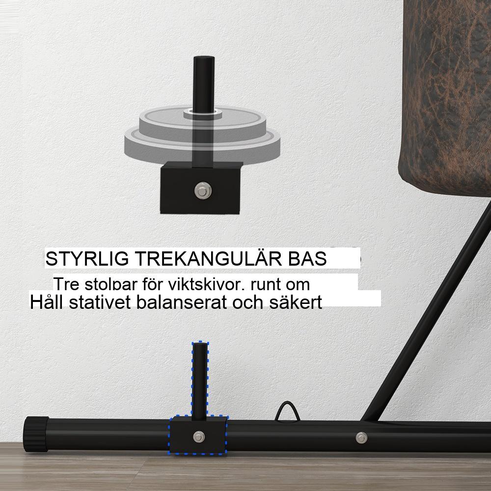 Justerbar höjd Heavy Duty boxningssäcksstativ – 60 kg kapacitet