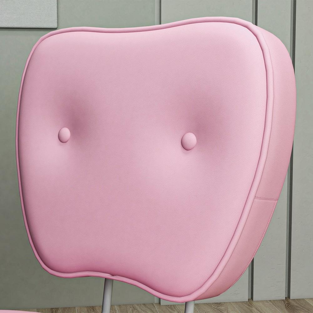 Pink Kids Swivel Chair, höjdjusterbar, upp till 120 kg kapacitet