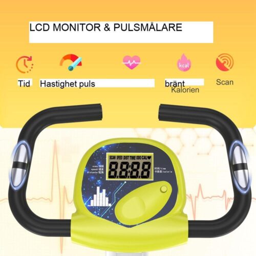 Justerbar motionscykel med magnetiskt motstånd med LCD-skärm