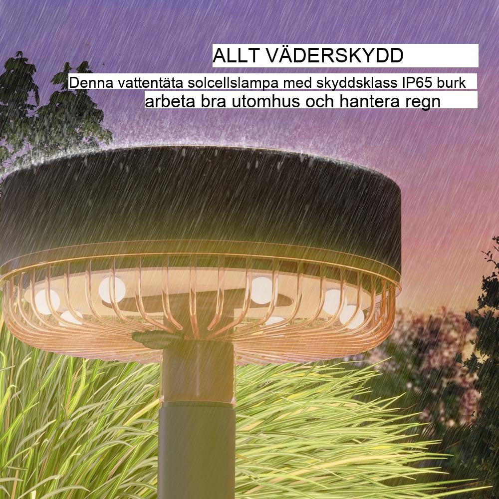 Solar Garden Lights Outdoor – Varmvit Vattentät IP65 Set om 3