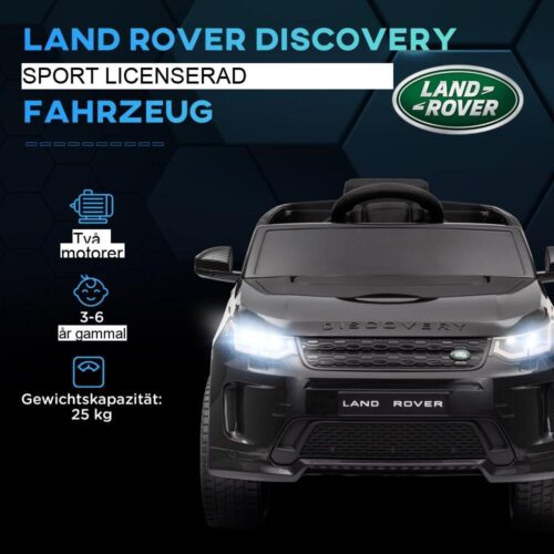 12V Land Rover Discovery Sport Elbil för barn med fjärrkontroll och musik