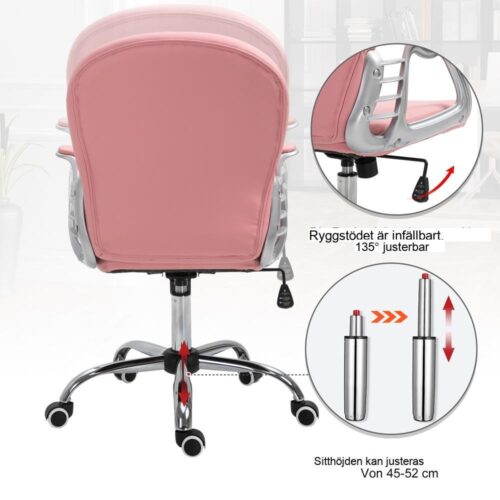 Rosa Executive Office Chair – Ergonomiskt ryggstöd, justerbar höjd