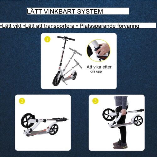 Sparksparkcykel i aluminium med justerbar höjd, stötdämpning, tonårs- och vuxenstorlek