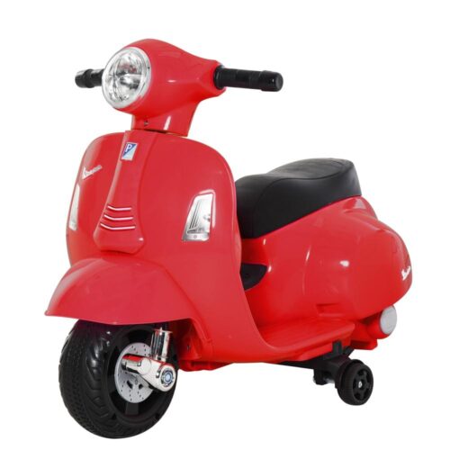 Officiellt licensierad Vespa Electric Kids Motorcykel, Röd