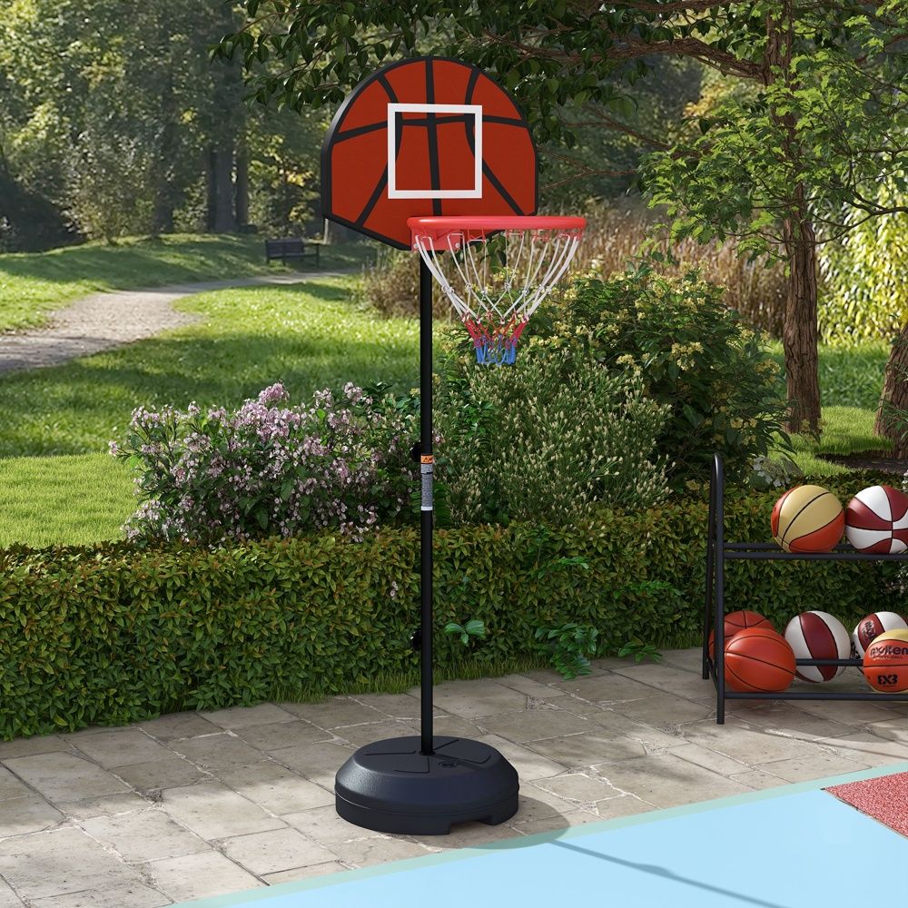 Justerbar basketbåge och magnetisk darttavla (129-179 cm) inomhus/utomhus