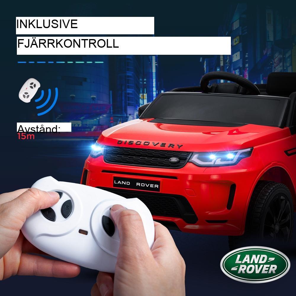 Licensierad Land Rover Discovery Sport elektrisk åkbil med fjärrkontroll och musik