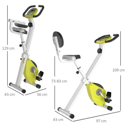 Justerbar motionscykel med magnetiskt motstånd med LCD-skärm