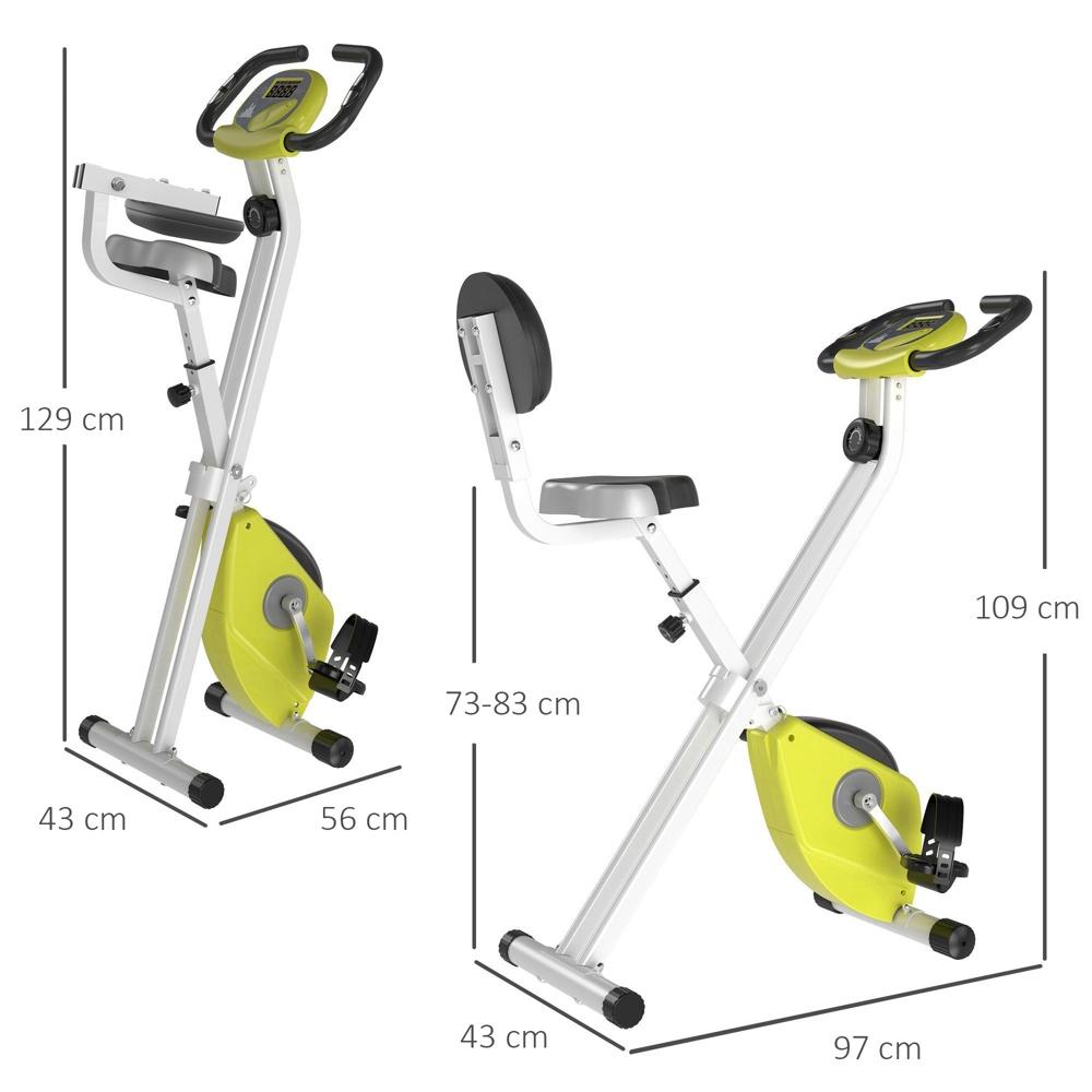 Justerbar motionscykel med magnetiskt motstånd med LCD-skärm