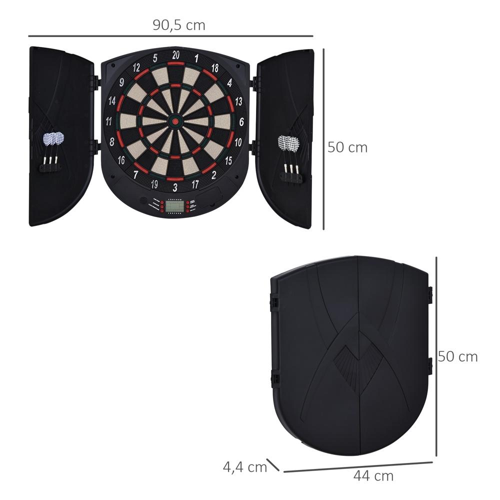 Elektronisk darttavla med dörrar, ljudeffekter och poäng för 8 spelare