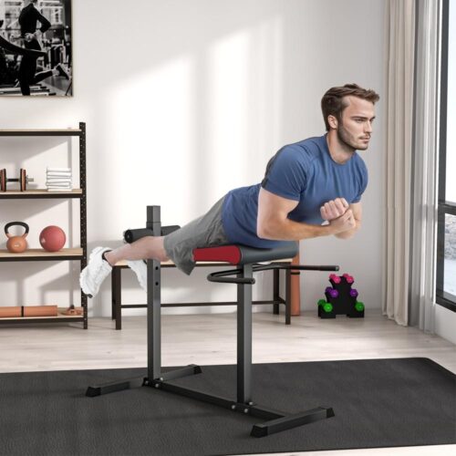 6-vägs justerbar Back Trainer Hyperextension bänk för hemmaträning