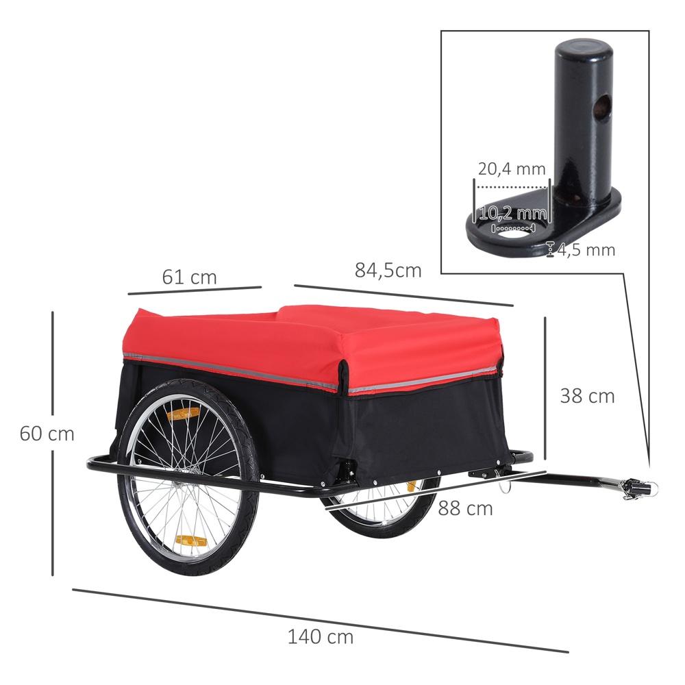 Cargo Trailer Bike Bow for Tours – Drag 40 kg, hopfällbar och synlig