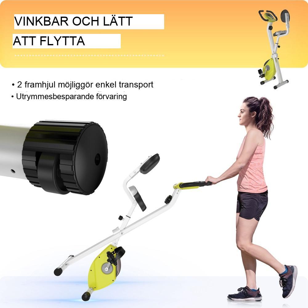 Justerbar motionscykel med magnetiskt motstånd med LCD-skärm