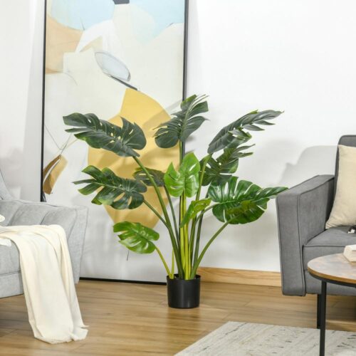 Realistisk 110cm Monstera konstgjord växt – Inomhus/Utomhusdekor