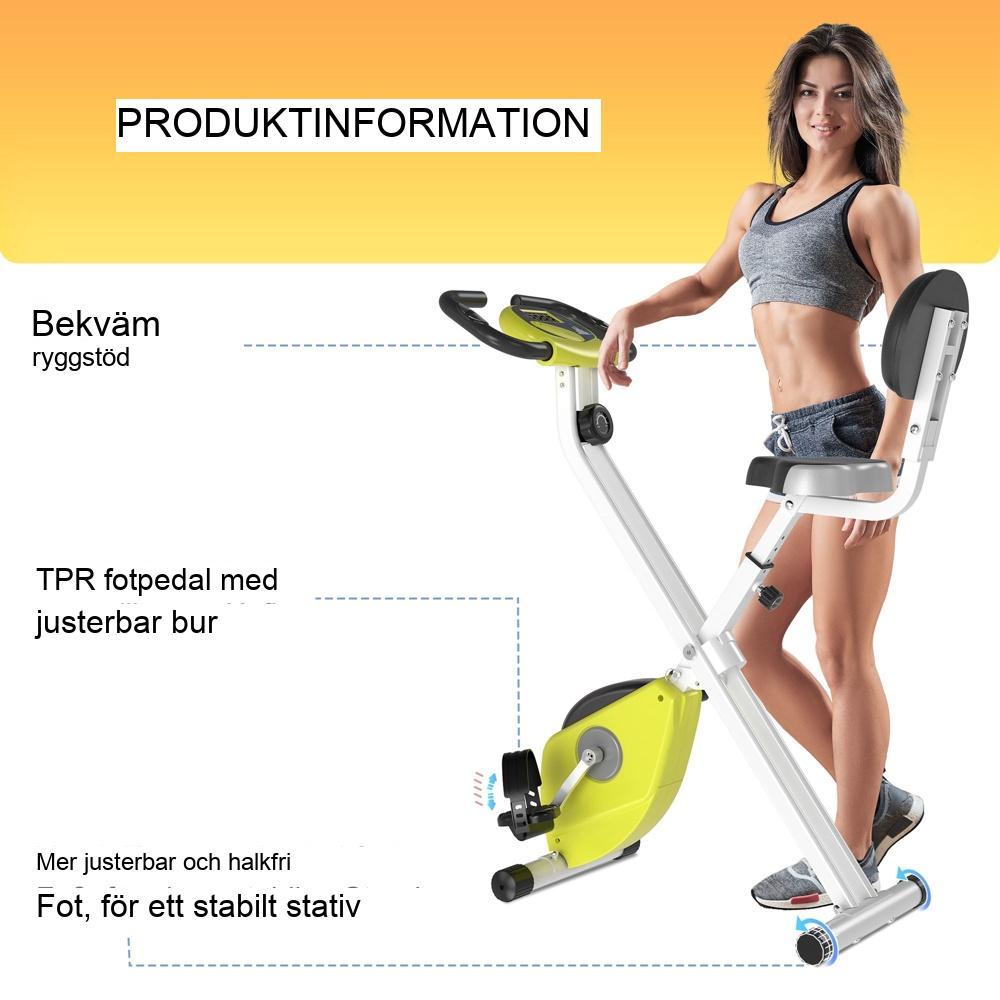 Justerbar motionscykel med magnetiskt motstånd med LCD-skärm