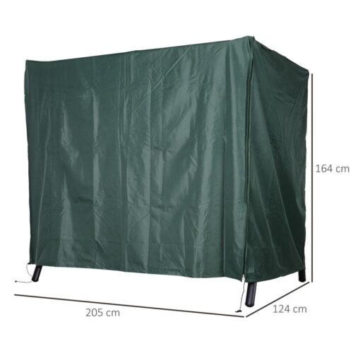 Vattentät Oxford Garden Swing Cover, UV-skydd, Stor Storlek 205x124x164cm