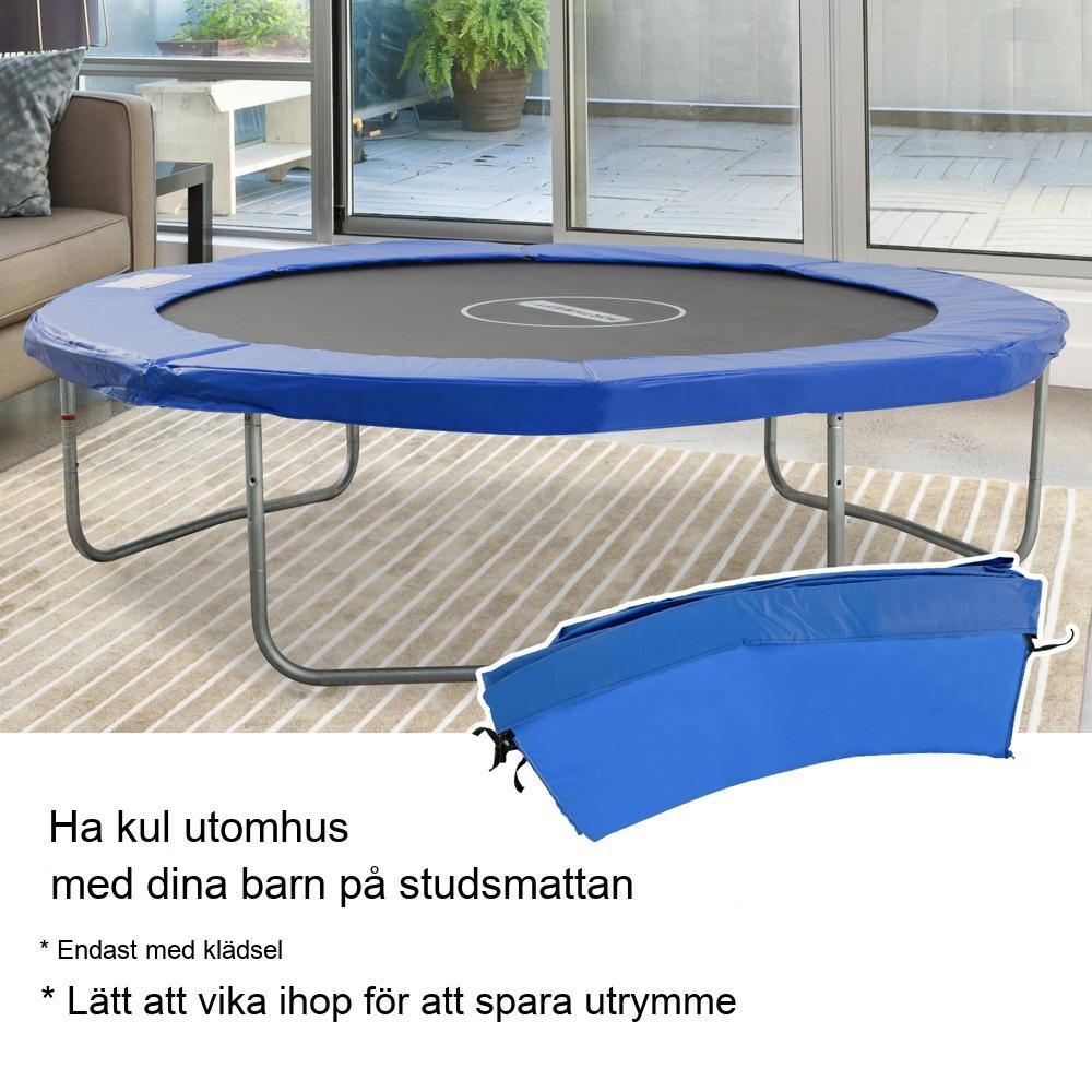 Trampolin Kantskydd Skyddsnät och väderskydd 8ft-15ft Blå