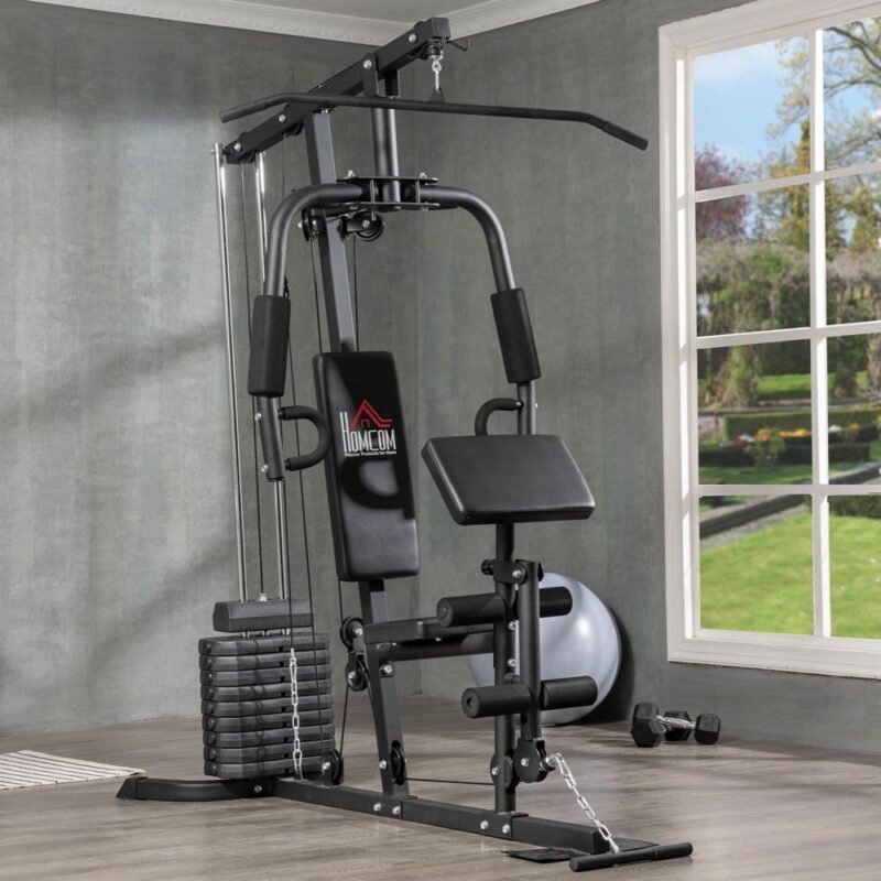 Full Body Home Gym Power Station med vikter och Lat Pulldown