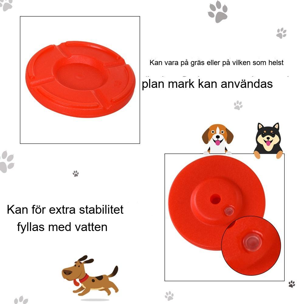 Dog Agility Training Set, 3-i-1 häck, justerbar höjd, bärväska