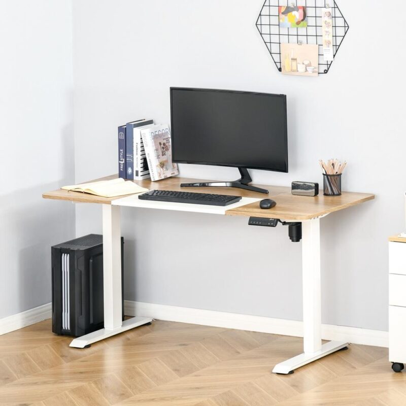 Elektriskt stående skrivbord | Höjdjusterbar med 4 förinställningar | Modern design