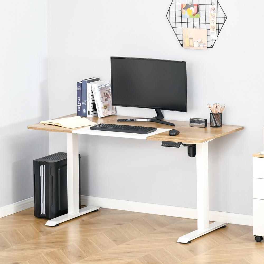 Elektriskt stående skrivbord | Höjdjusterbar med 4 förinställningar | Modern design